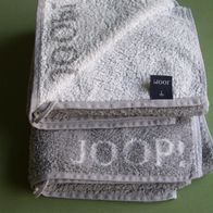 2x JOOP Handtücher Doubleface Grau Weiß Weich 100% BW Frottee