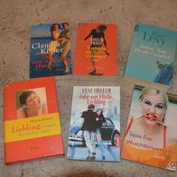6 Liebesromane Jane Heller, Marc Levy, Maeve Haran, Amelie Fried, Claudia Keller, ...