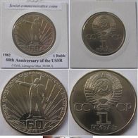 1982- USSR-1 Ruble- 60th Anniversary of the USSR