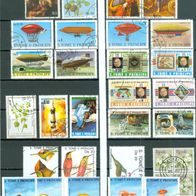 Afrika gestempelte Briefmarken, wie auf dem Bild zu sehen