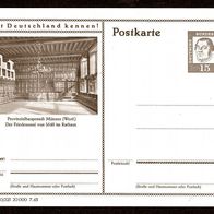 Bund Bildpostkarten BPK Mi. Nr. P 81 30/223 Münster / Friedenssaal im Rathaus * <