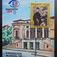 Nicaragua Block 157 EST - Philatelie Gemälde Velazquez 1984
