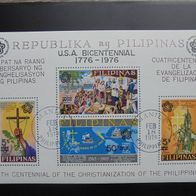 Philippinen Block 9 b gestempelt - 200 Jahre USA 1976