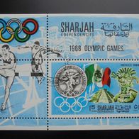 Sharjah Block 41 gestempelt - Olympische Spiele Mexico 1980