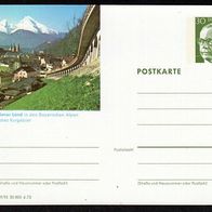 Bund Bildpostkarten BPK Mi. Nr. P 109 a9/95 Berchtesgadener Land * <