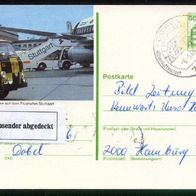 Bund Bildpostkarten BPK Mi. Nr. P 130 h6/85 Flughafen Stuttgart o <