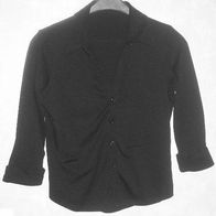 Bluse schwarz dreiviertelarm
