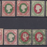 Altdeutschland Helgoland Gemischtes Lot # 4