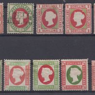 Altdeutschland Helgoland Gemischtes Lot # 8