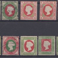 Altdeutschland Helgoland Gemischtes Lot # 9