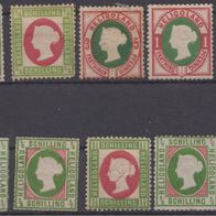 Altdeutschland Helgoland Gemischtes Lot # 10