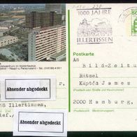 Bund Bildpostkarten BPK Mi. Nr. P 134 i15/230 Eschborn o <