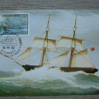 Guernsey MK Maximumkarte 276 - Gemälde Goldenes Zeitalter Seefahrt Schiffe 1984