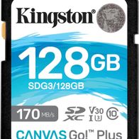 Kingston Speicherkarte SDXC Canvas Go Plus 128GB - Daten bis 170MB/s