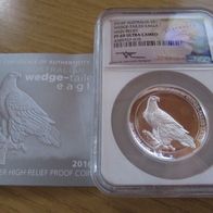 Australien Wedge Tailed Eagle 2016, Ultra Cameo, 1 oz 999 Silber, Zertifikat