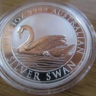 Australien Schwan 2017, 1 Dollar, 1 oz 9999 Silber, gekapselt