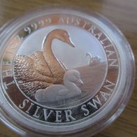 Australien Schwan 2019, 1 Dollar, 1 oz 9999 Silber, gekapselt