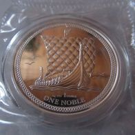 Noble Isle of man 2018, PP, 1 oz 999 Silber, gekapselt