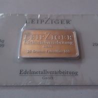Silberbarren Leipziger Edelmetallverarbeitung,20g 999 Silber