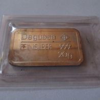 Silberbarren Degussa, 20g 999 Silber