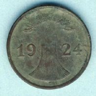Deutsches Reich 2 Rentenpfennig 1924 E