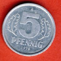 DDR 5 Pfennig 1978 A