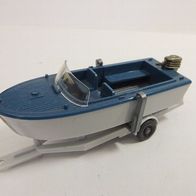 Wiking #95 Motorboot OHNE Nippel 1971 azurblau! TOPP!!