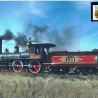 No. 119 Union Pacific R.R. Dampflokomotive - Schmuckblatt 2.1
