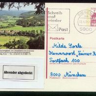 Bund Bildpostkarten BPK Mi. Nr. P 138 n6/85 Feriengebiet "Ederbergland".o <
