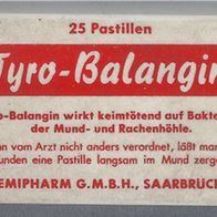 Kunststoff Dose - Tyro-Balangin Pastillen