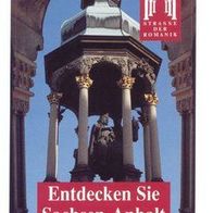 Entdecken Sie Sachsen-Anhalt - Aufkleber von 1995. Werbeartikel