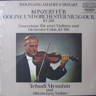 Yehudi Menuhin + Alberto Lysy - Mozart - Violine + Orch. KV 216, KV 190 - NEU / OVP
