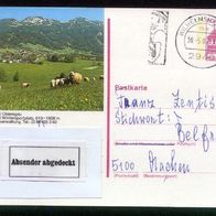 Bund Bildpostkarten BPK Mi. Nr. P 138 r6/92 Aschau, Chiemgau o <