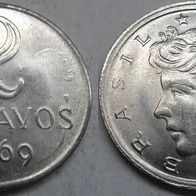 Brasilien 2 Centavos 1969 ## S18