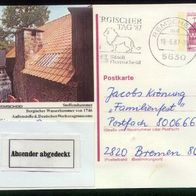 Bund Bildpostkarten BPK Mi. Nr. P 138 r7/105 Remscheid o <
