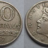 Brasilien 10 Centavos 1967 ## B13