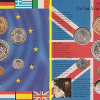 1992 Großbritannien ECU Set offizielle Ausgabe in original Blister