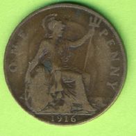 Großbritannien 1 Penny 1916