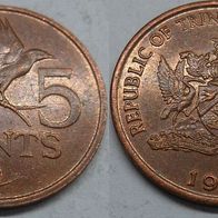 Trinidad und Tobago 5 Cent 1992 ## S17