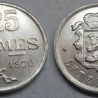 Luxemburg 25 Centimes 1970 ## S18
