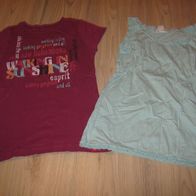 tolles T-Shirt edc by ESPRIT + schönes Top H&M Gr. 134/140/146 top (0916)