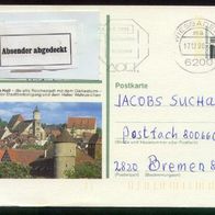 Bund Bildpostkarten BPK Mi. Nr. P 139 t4/58 Schwäbisch Hall o <