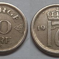Norwegen 10 Öre 1957 ## S12