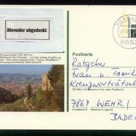 Bund Bildpostkarten BPK Mi. Nr. P 139 t6/87 Oberkirch / Schwarzwald o <