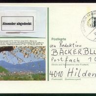 Bund Bildpostkarten BPK Mi. Nr. P 139 t6/94 Schopfheim o <