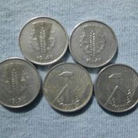 DDR Münzen zu 1 Pfennig A alle Jahrgänge verschieden