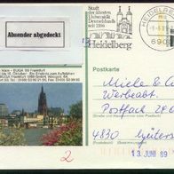 Bund Bildpostkarten BPK Mi. Nr. P 139 t11/163 Frankfurt am Main o <