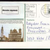Bund Bildpostkarten BPK Mi. Nr. P 139 u1/8 Augsburg o <