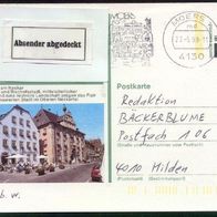 Bund Bildpostkarten BPK Mi. Nr. P 139 u2/22 Rottenburg am Neckar o <