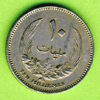 Libyen 10 Milliemes 1965